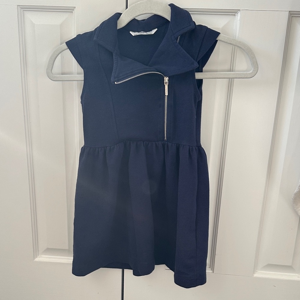 Mayoral Navy Casual Kids Dress with Zipper